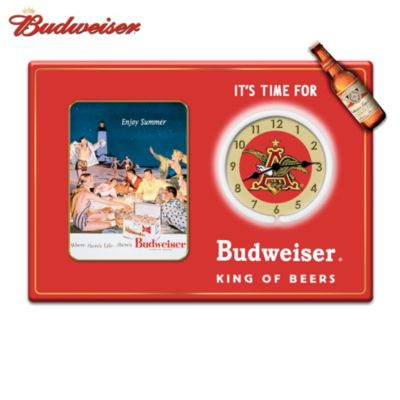 Its Time For Budweiser Wall Clock