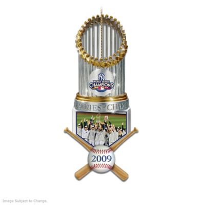 The New York Yankees World Series Champions Trophy Ornament Collection