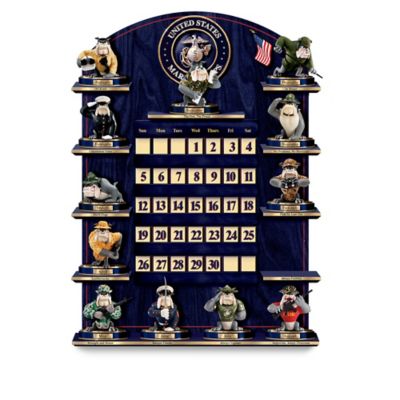 Collectible USMC Perpetual Calendar: USMC Wall Decor