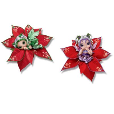 Jasmine Becket-Griffithâ€™s Fairy Holidays Poinsettia Ornament C
