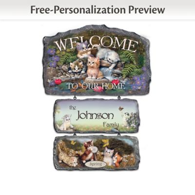 Cozy Companions: Welcome Sign Wall Decor Collection