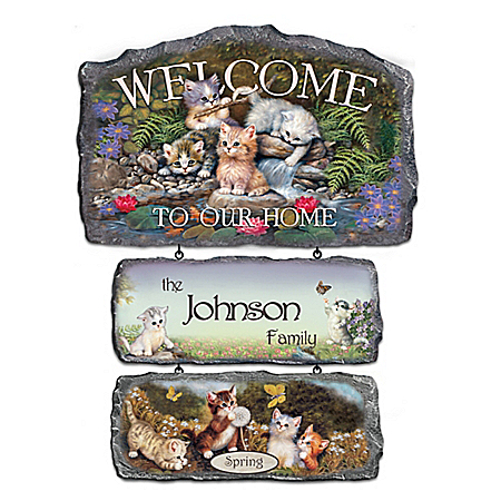 Personalized Welcome Sign Collection: Cozy Companions