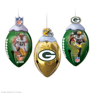Green Bay Packers Super Bowl XLV Champs FootBells Ornament Collection