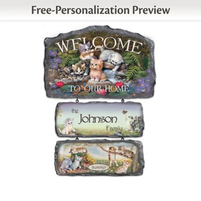 Cozy Companions: Welcome Sign Wall Decor Collection