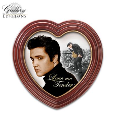 Elvis Presley Forever In Our Hearts Framed Canvas Print Wall Decor Collection