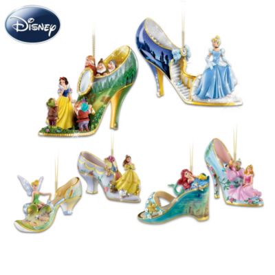 Disney Once Upon A Slipper Ornament Collection With A Super Starter Set