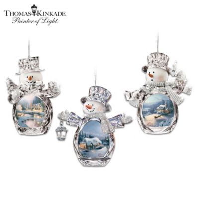 Winter Reflections Snowman Ornament Collection