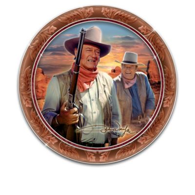 John Wayne Tough As Leather Collector Plate Collection