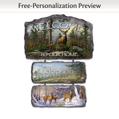 Welcome To The Wilderness Wall Decor Collection: Seasonal Welcome Signs With Dee