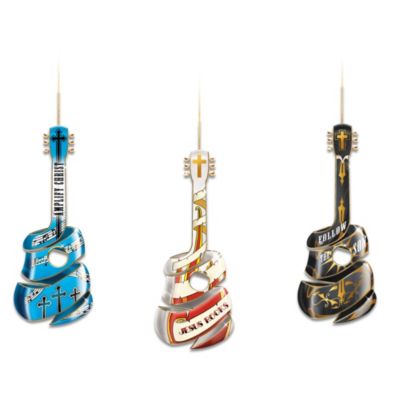 Jesus Rocks Guitar Ornament Collection