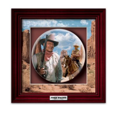 John Wayne: Western Legend Shadowbox Plate Collection