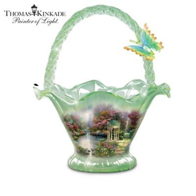 Thomas Kinkade Reflections Of Serenity Hand-Blown Glass Bowl Collection
