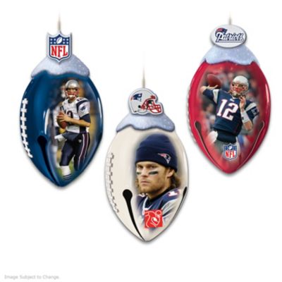NFL New England Patriots FootBells Ornament Collection