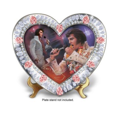 Elvis Presley Jeweled Collector Plate Collection