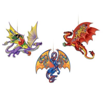 Flight Of The Tattooed Dragon Ornament Collection