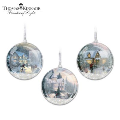 Thomas Kinkade Winter Wonderland Ornament Collection