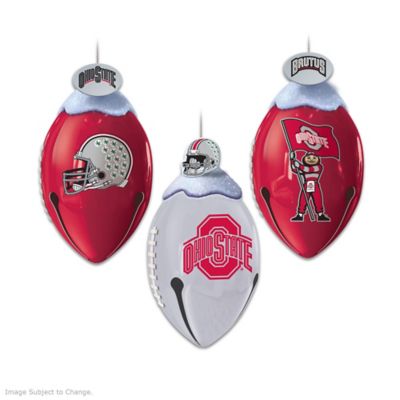 The Ohio State University Buckeyes FootBells Ornament Collection
