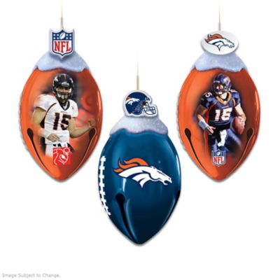Denver Broncos FootBells Ornament Collection