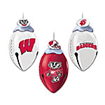 Buy Wisconsin Badgers FootBells Christmas Ornament Collection