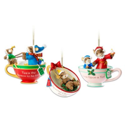 O' Christmas Tea! Charming Tails Teacup Ornament Collection