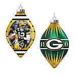 Buy Green Bay Packers Heirloom Glass Ornament Collection