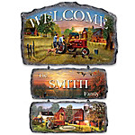 Buy Farmall Traditions Personalized Tractor Welcome Sign Collection
