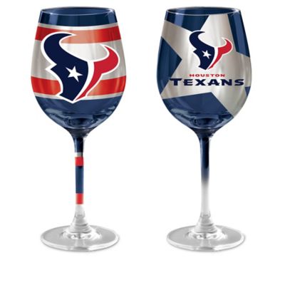 Buy Houston Texans 14-Ounce Wine Glass Collection