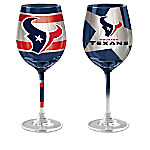 Buy Houston Texans 14-Ounce Wine Glass Collection