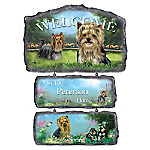 Buy Lovable Yorkies Personalized Welcome Sign Collection