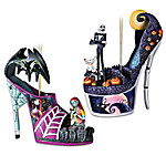 Buy Disney Tim Burton's The Nightmare Before Christmas Delightfully Frightful Handcrafted Shoe Ornament Collection