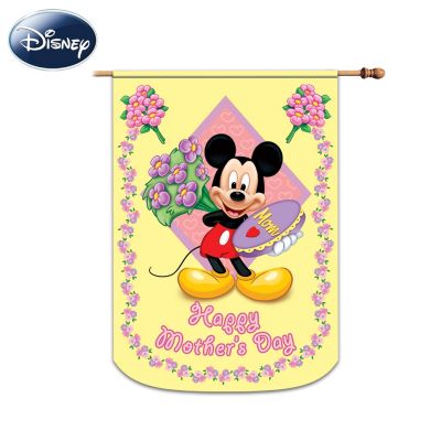 Celebrate the most special moments of the year with a collection of unique decorative flags starring the world-famous Mickey Mouse and friends! Each durable, waterproof flag will be a delightfully unique addition to your holiday decor, and a picture-perfect way to share the joy of the festive spirit with friends and neighbors beginning with Issue One, Happy Mother's Day. Soon, you can look forward to Issue Two, Happy Father's Day. Later, your collection will continue with additional collectible Disney flags, each a separate issue to follow.Picture these delightful Disney flags fluttering in the wind - won't it be fun to "redecorate" for every holiday? These Disney Mickey Mouse decorative flags from The Hamilton Collection are machine washable and fade resistant, so their vivid colors, illustrations and warm messages of seasonal cheer will remain bright for many years. Celebrate the year's most special moments with this unique holiday decor featuring Disney's Mickey Mouse and friends - order now!This fine home decor is not intended for children.