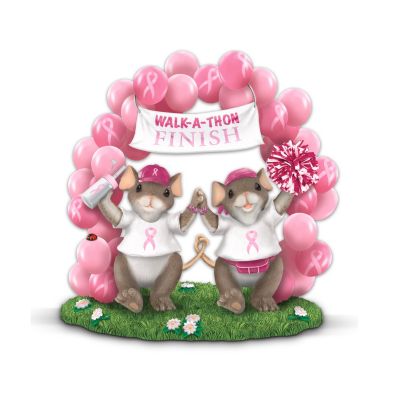 Breast Cancer Awareness Gift Idea: Charming Tails Friends For A Cure Figurine Collection