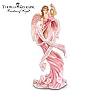 Thomas Kinkade Messengers From Above Breast Cancer Charity Angel Figurine Collection