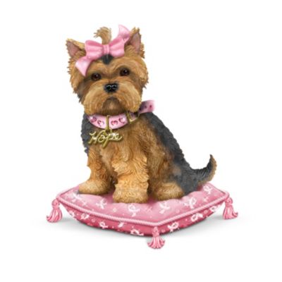 Buy Paws For The Cause Yorkie Figurine Collection: Breast Cancer Awareness Gift