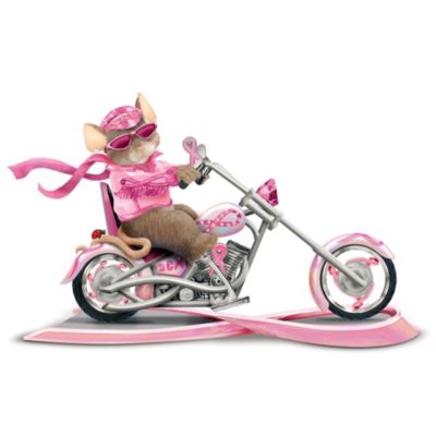 Charming Tails Trails Of A Cure Biker Mouse Figurine Collection