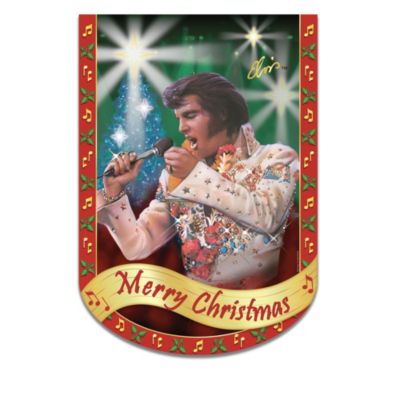 Home Decor Collectibles Elvis Presley Rockin' Through The Year Holiday Flag Collection: Elvis Home Decor