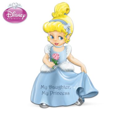 A sweet daughter is a beautiful princess in everyone's eyes, especially those of her loving mother! Now, a precious Disney Princess figurine collection celebrates a mother's wish that one day all her daughter's fondest dreams will come true. Your dreamy, magical collection begins with Issue One, My Daughter, My Princess. Soon your collection continues with Issue Two, My Daughter, The Apple of My Eye and additional issues of collectible Disney Princess figurines, each a separate issue to follow. Be reminded of the enchantment and joy daughters bring with these captivating collectible daughter figurines, especially designed by The Hamilton Collection. Created with Disney artists, each collectible Disney Princess figurine in this collection showcases a sweet young lady playing dress-up as her favorite Disney Princess - from Cinderella and Snow White to Belle and more! Exquisitely handcrafted of artist's resin, hand-painted and enhanced with sparkling glitter and pearlescent finishes for a regal touch. A dream come true, these limited-edition daughter figurines are expected to elicit heavy demand. Don't miss out - order now!Fine collectibles, not intended for children.