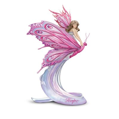 Jody Bergsmas On Wings Of Hope Fairy Figurine Collection: Breast Cancer Awareness