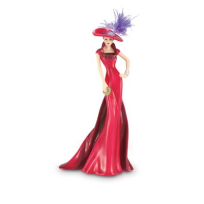 WomenHeart Support Stylish Woman Figurine Collection: Hat-titude With Heart