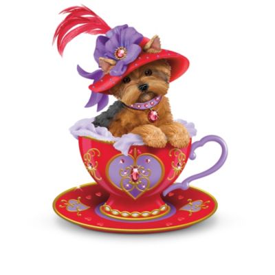 Yorkshire Terrier Figurine Collection: Flamboyant Personali-teas