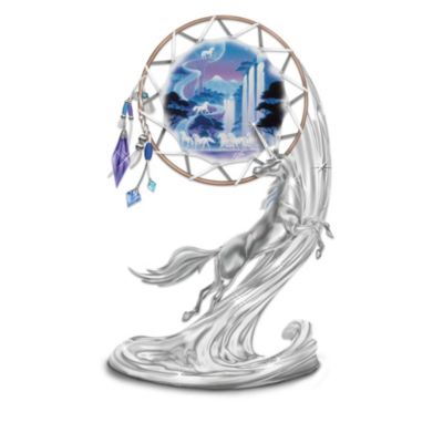 Unicorn Fantasy Art Dreamcatcher Figurine Collection: Mystic Dreams