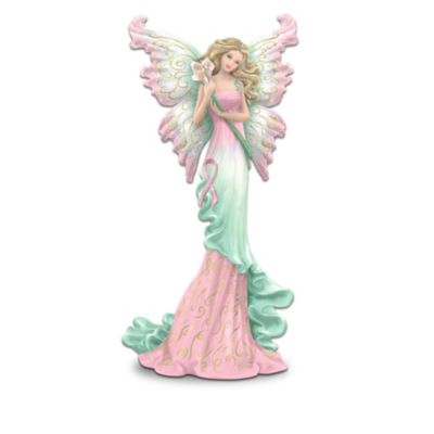 Bestow wishes for fortune, faith, peace and more - and express your hope for a cure - with a captivating collectible breast cancer support fairy figurine collection. Your collection begins with Issue One, Wishes for Hope. Soon, your collection continues with Issue Two, Wishes for Faith and Issue Three, Wishes for Love. Additional collectible breast cancer support fairy figurines, each a separate issue will follow. A portion of the proceeds will be donated to help find a cure for breast cancer. Share the promise for a brighter tomorrow with these breast cancer support figurines, only from The Hamilton Collection. Each of the limited-edition fairy figurines in this collection comes with a FREE butterfly pin that matches the fairy's wings and bears a pink ribbon and message. Figurines are expertly handcrafted of artist's resin and hand-painted to capture enchanting details. Metallic paint and glitter add sparkling accents. Strong demand is expected, and you won't want to miss out. Order now!