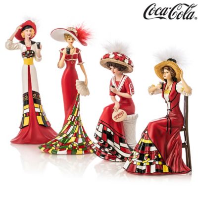 The Pretty Ladies Timeless Refreshment Of COCA-COLA Figurine Collection