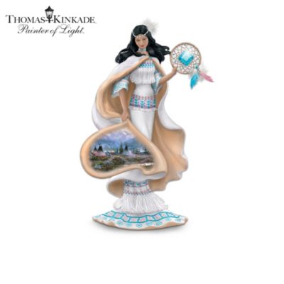 Thomas Kinkade Visions Of The West Native American-Inspired Figurine Collection