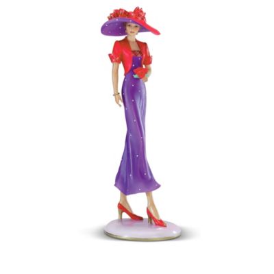 Some women just seem to have it all - style, elegance and a deep faith in God. Now an exclusive stylish woman figurine collection from The Hamilton Collection pays tribute to stylish, spiritual women everywhere! This first-ever collectible fashion figurine collection begins with Issue One, Go In Grace. Soon, your collection will continue with Issue Two, Blessed By The Spirit and Issue Three, Find Peace In Prayer. Additional stylish woman figurines, each a separate issue, will follow.Each collectible fashion figurine in this collection is handcrafted, hand-painted and positively shimmering with simulated gem accents. Other fashion-forward touches include eye-catching hats, colorful ensembles and accessories such as coordinated handbags and fabulous shoes. A wonderful gift for a special woman, this is also a great way to express your own sense of fashion and faith. But hurry! Strong demand is expected, so order now!