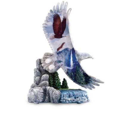 Imagine the pride you'll feel owning this impressive limited-edition collectible American bald eagle figurine collection! This masterful tribute to one of our nation's greatest symbols of freedom begins with Issue One, Guardians on High. Soon you'll enjoy displaying Issue Two, Let Freedom Take Flight. Before long, your patriotic collection will continue with additional collectible American bald eagle figurines, each a separate issue, to follow.Available exclusively from The Hamilton Collection, each of the dramatic figurines in this collection masterfully combines three distinct mediums: shimmering crystalline, hand-painted figurines and scenic landscapes soar together to bring the majestic and powerful bald eagle right into your home! This limited-edition American bald eagle figurine collection is perfect for anyone who cherishes America's values of liberty, freedom and justice for all, but don't delay! Intense demand is expected, so order now!