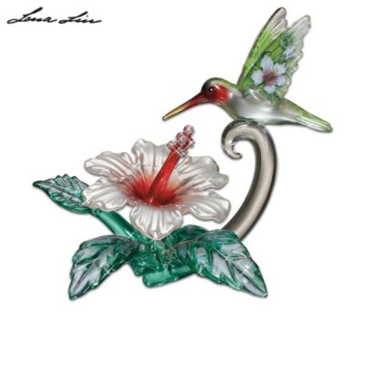 Art Glass Hummingbird Figurine Collection By Lena Liu: Elegant Companions