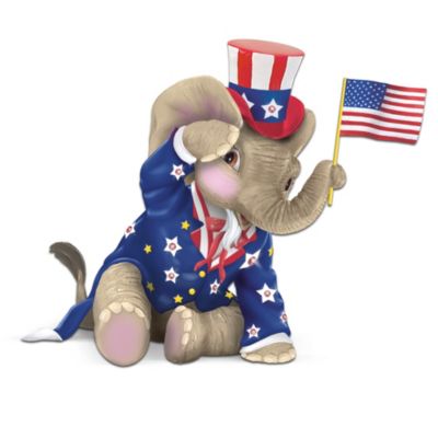 Peanut's Salute To America Elephant Figurine Collection