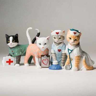 Buy Tender Purring Care Nurse Cat Figurine Collection