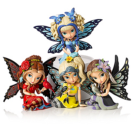 Jasmine Becket-Griffith Fairy and Songbird Figurines
